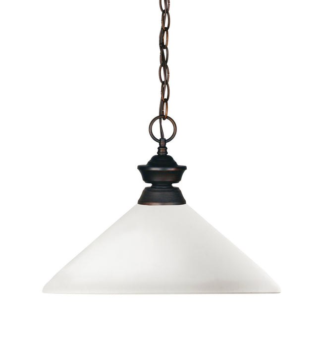 Z-Lite 100701OB-AMO14 One Light Pendant, Olde Bronze