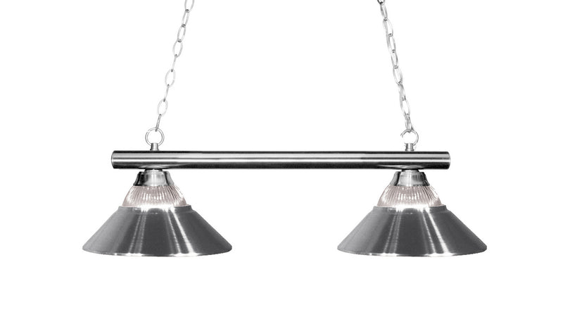 Z-Lite 155-2CH-RCH Two Light Billiard, Chrome