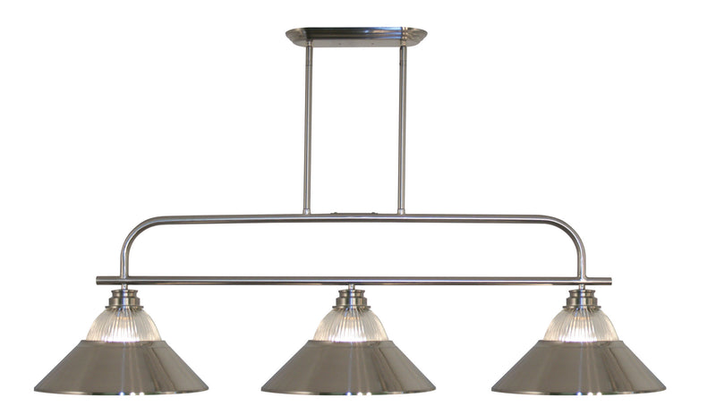 Z-Lite 437-3BN-RBN Three Light Billiard, Brushed Nickel