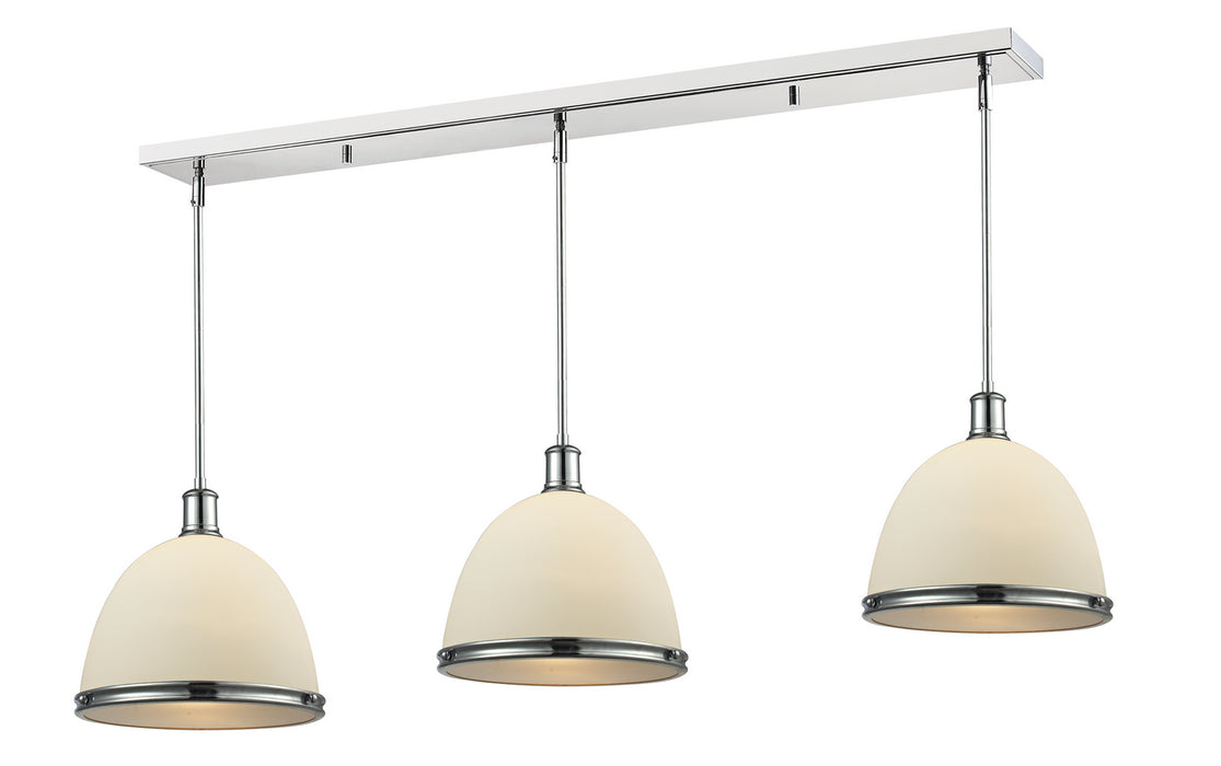 Z-Lite 715P13-3CH Three Light Linear Chandelier, Chrome
