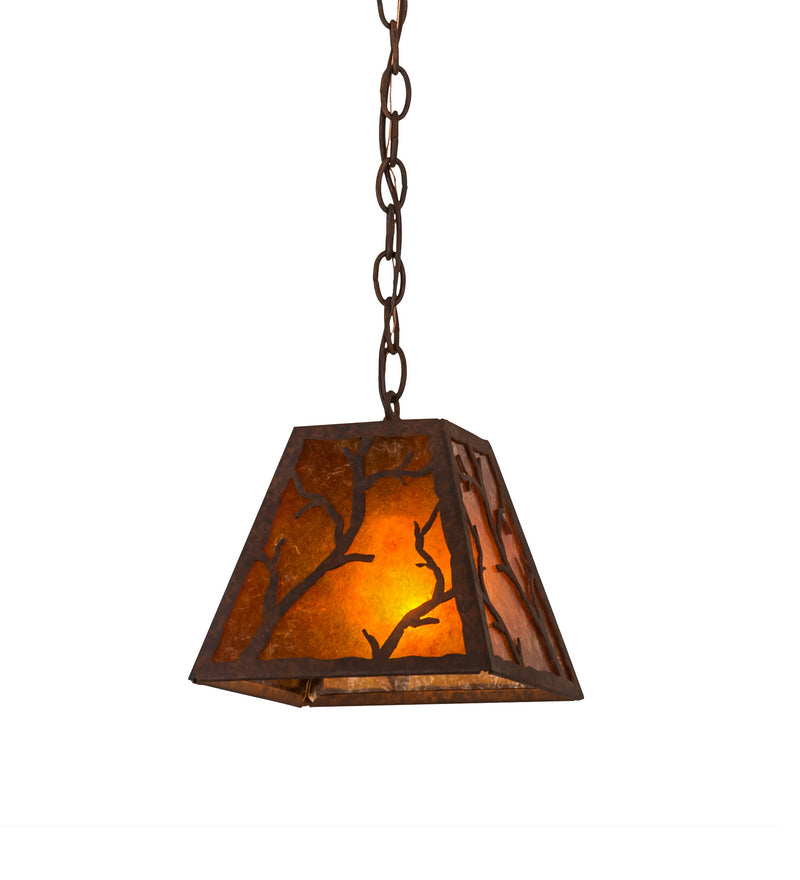 Meyda Tiffany 115336 One Light Pendant, Rusty Nail