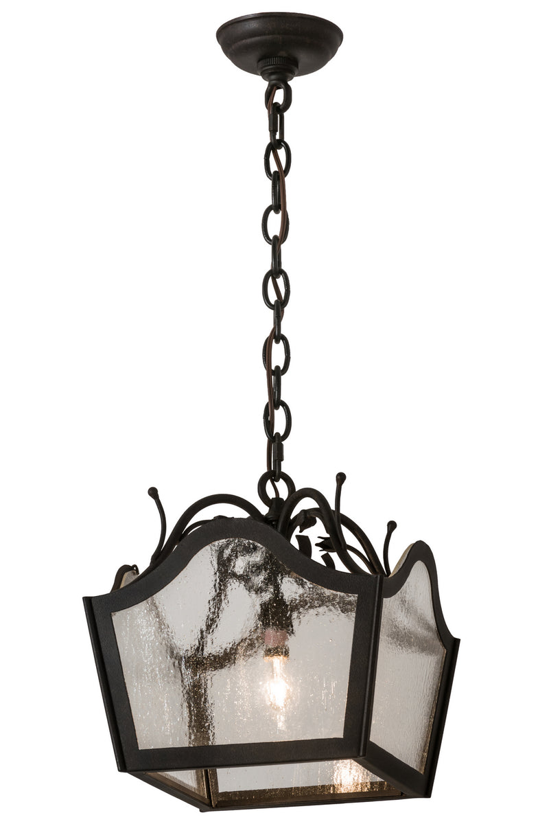 Meyda Tiffany 119806 One Light Pendant, Chestnut