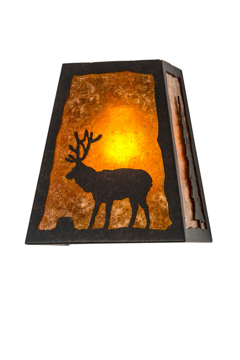 Meyda Tiffany 120132 One Light Wall Sconce, Chestnut