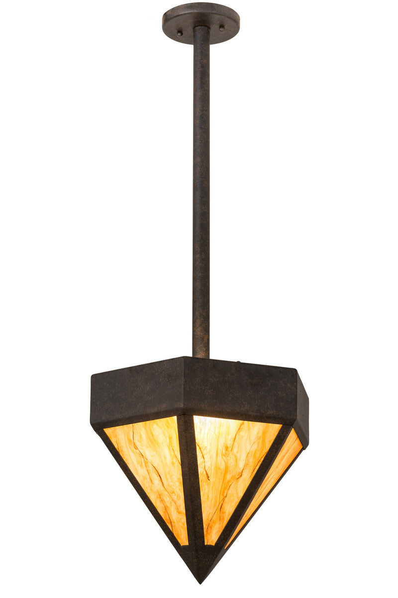Meyda Tiffany 120270 Two Light Pendant, Chestnut