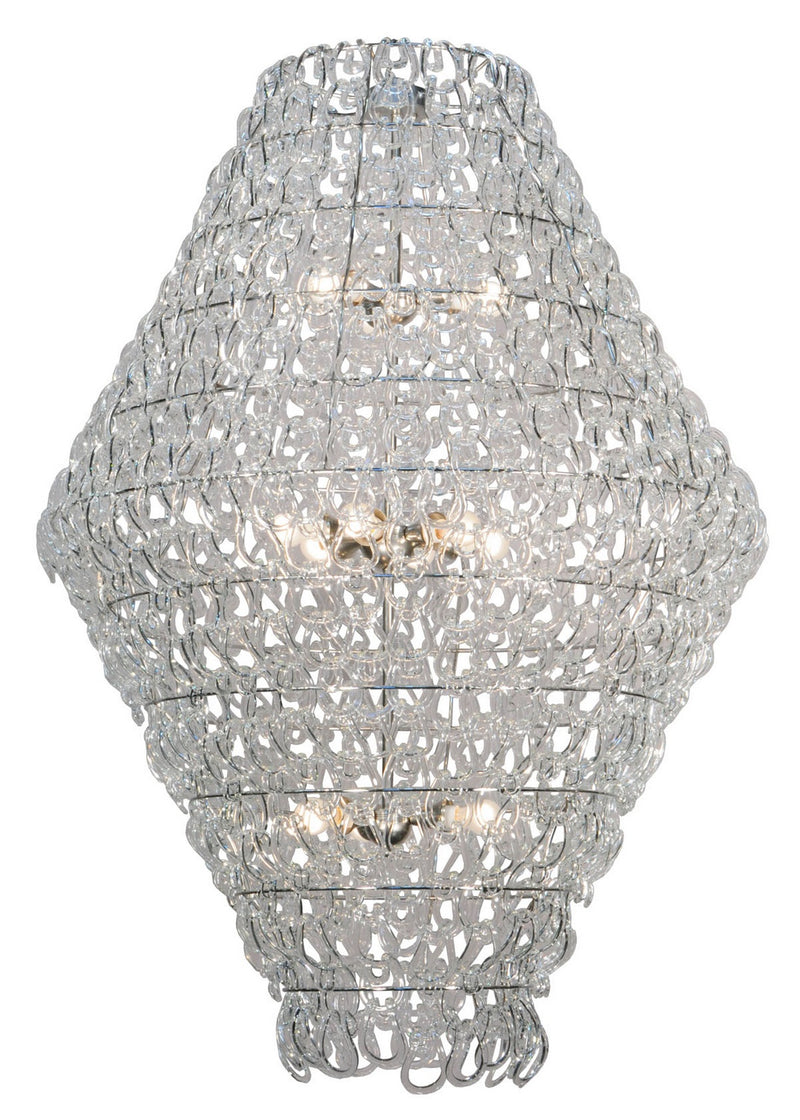 Meyda Tiffany 140125 12 Light Pendant, Polished Nickel