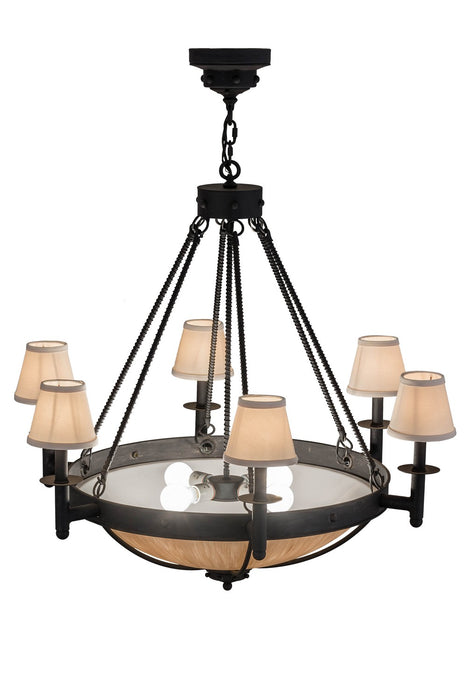 Meyda Tiffany 157167 Ten Light Chandelier, Costello Black