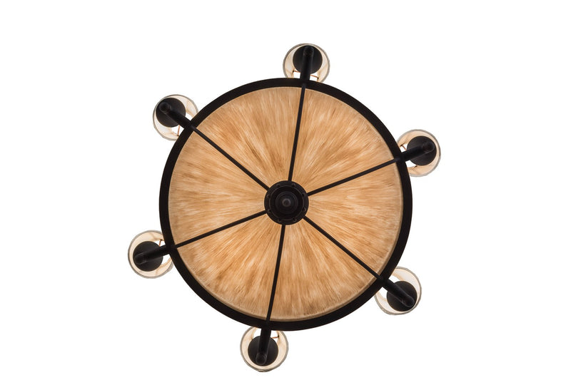 Meyda Tiffany 157167 Ten Light Chandelier, Costello Black