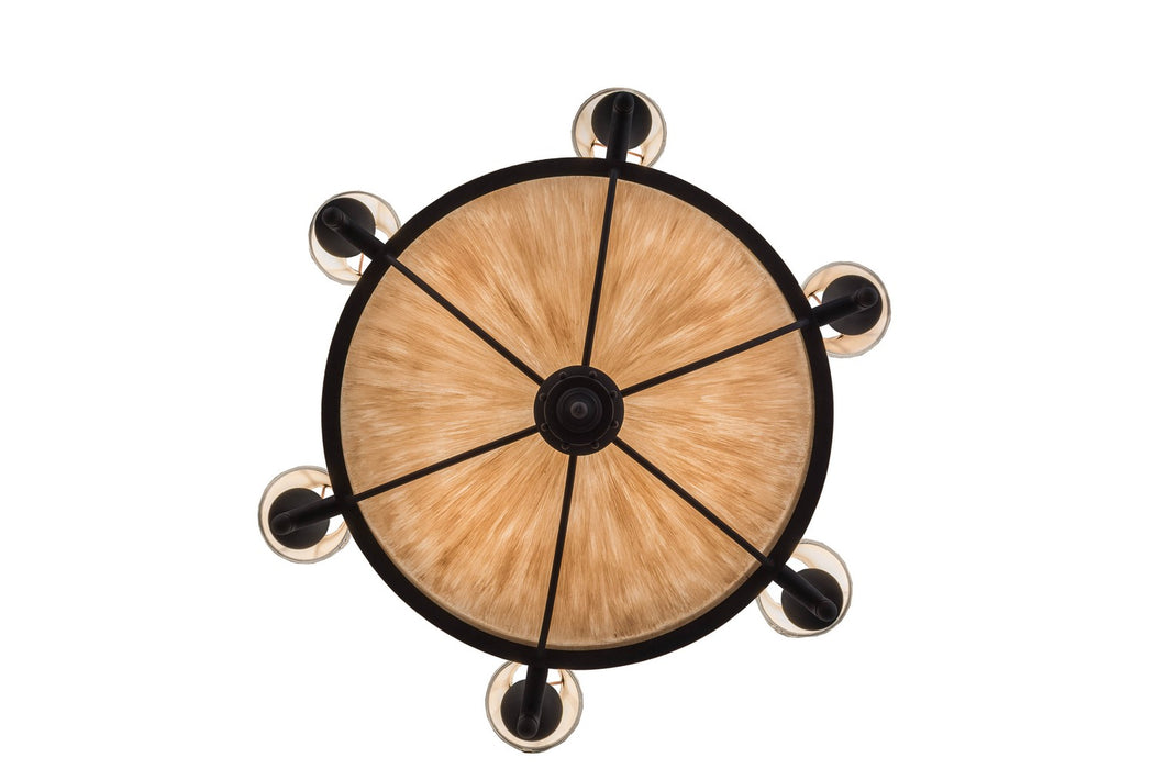 Meyda Tiffany 157167 Ten Light Chandelier, Costello Black