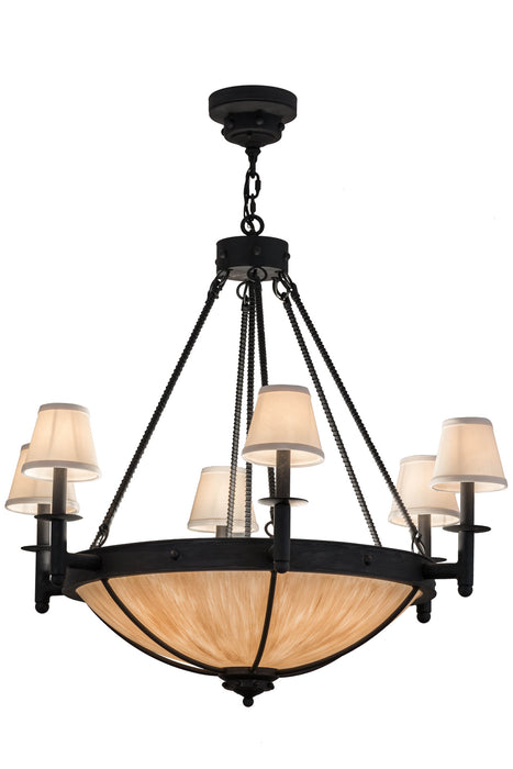Meyda Tiffany 157167 Ten Light Chandelier, Costello Black