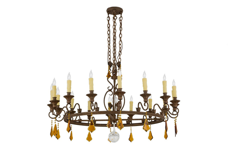 Meyda Tiffany 157192 16 Light Chandelier, Cortez Gold