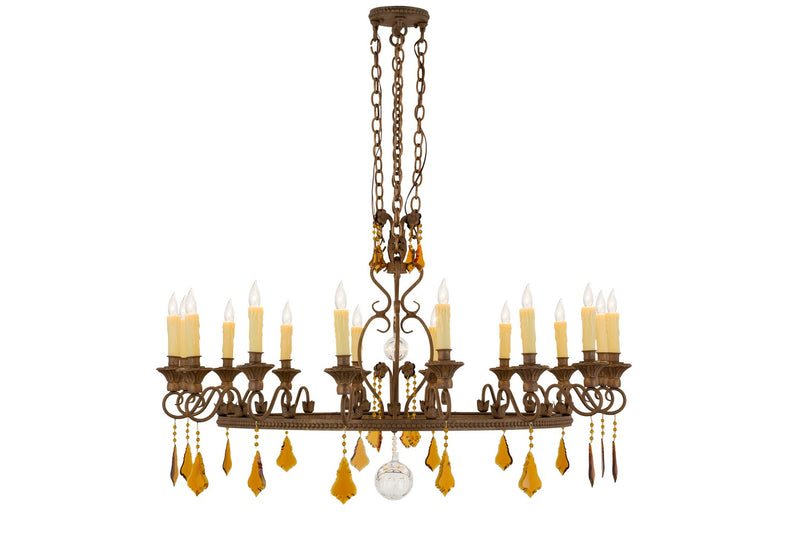 Meyda Tiffany 157192 16 Light Chandelier, Cortez Gold