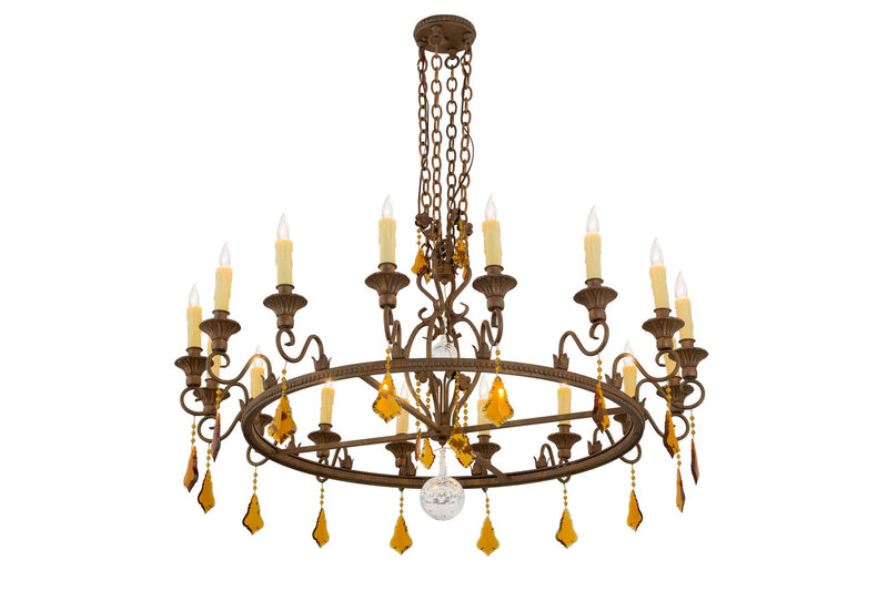 Meyda Tiffany 157192 16 Light Chandelier, Cortez Gold