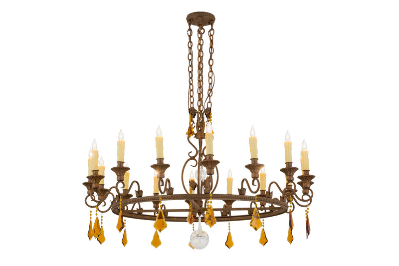 Meyda Tiffany 157192 16 Light Chandelier, Cortez Gold