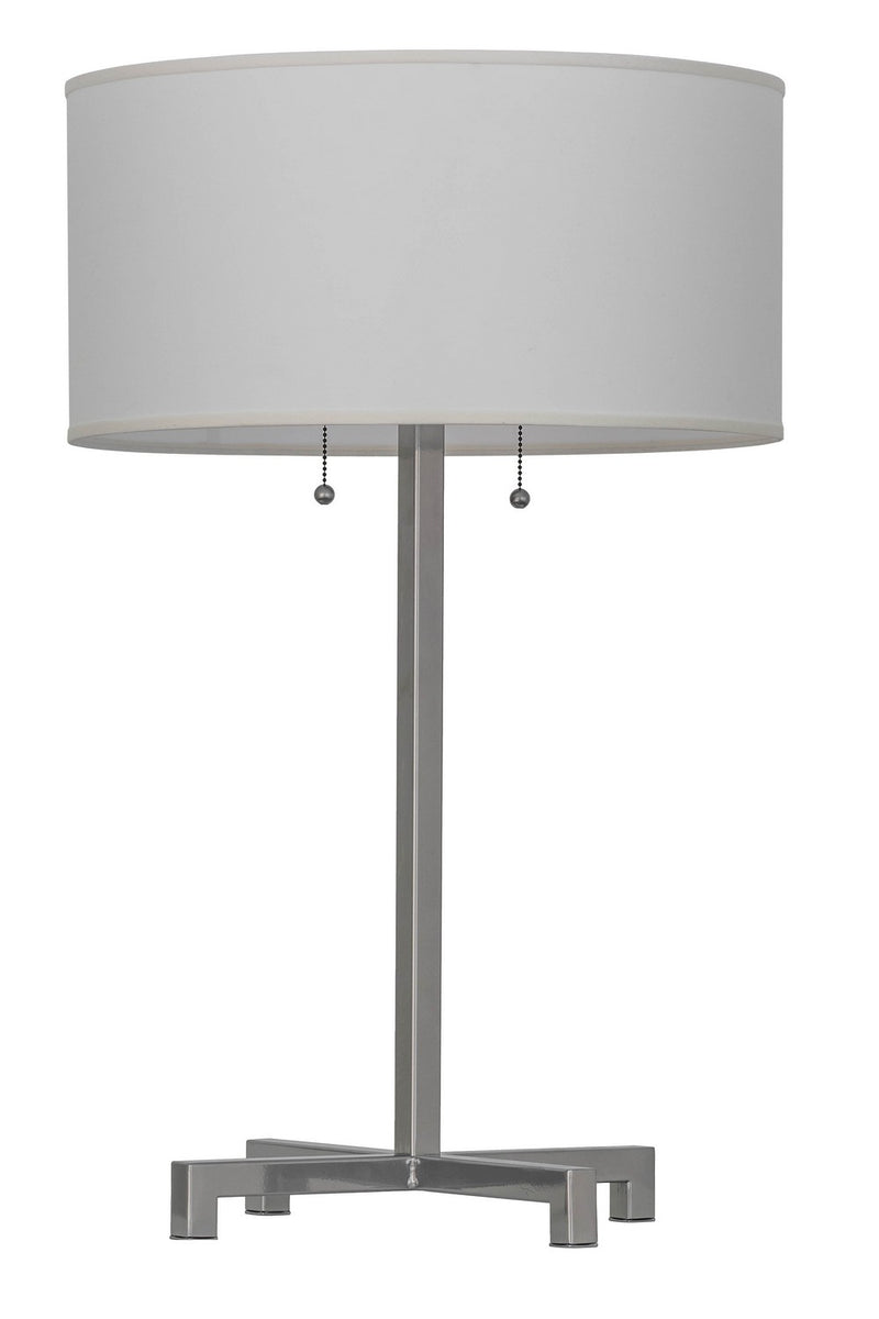 Meyda Tiffany 157571 Two Light Table Lamp, Extreme Chrome