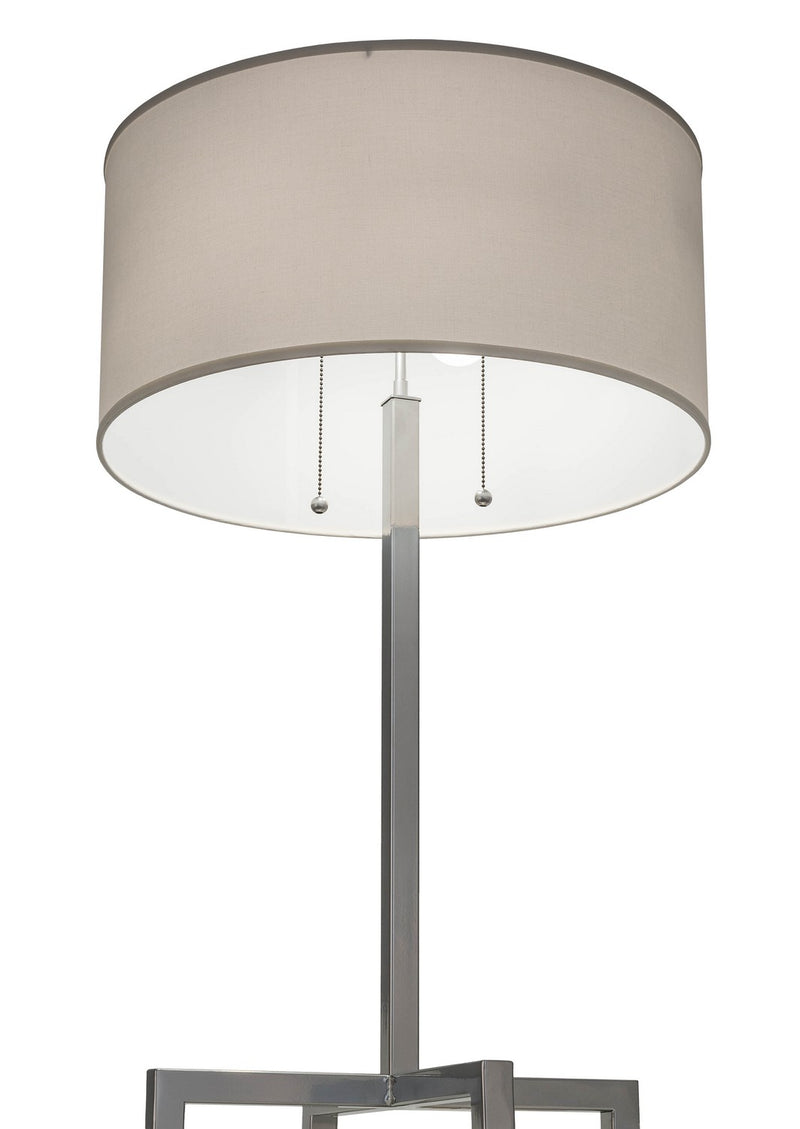 Meyda Tiffany 157571 Two Light Table Lamp, Extreme Chrome