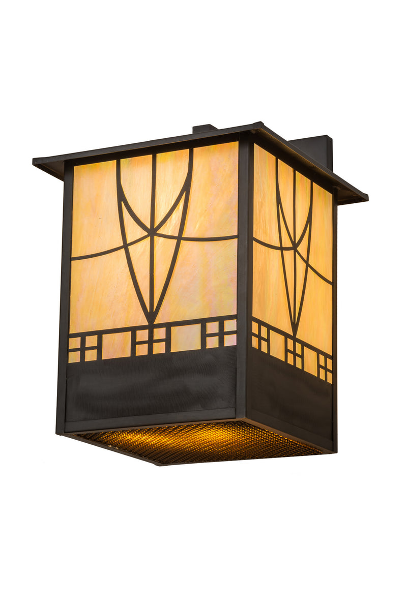 Meyda Tiffany 162422 LED Wall Sconce, Craftsman Brown