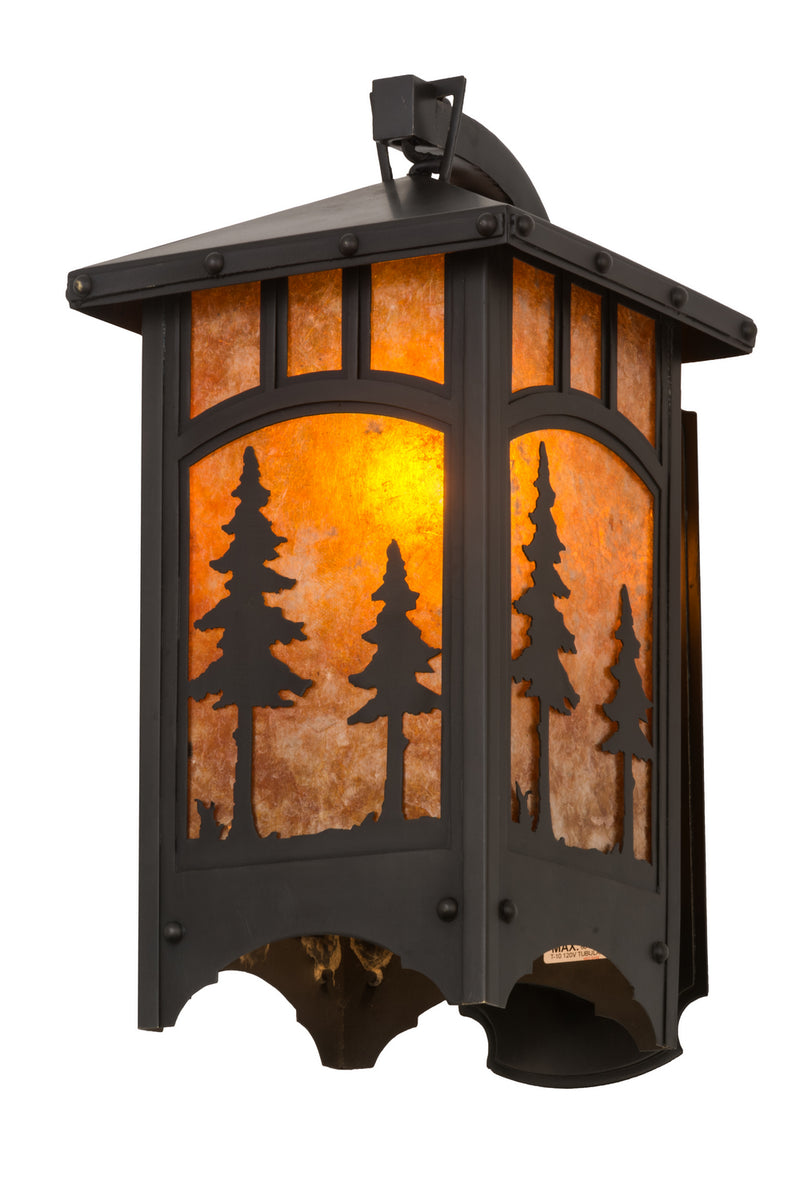 Meyda Tiffany 162571 One Light Wall Sconce, Craftsman Brown