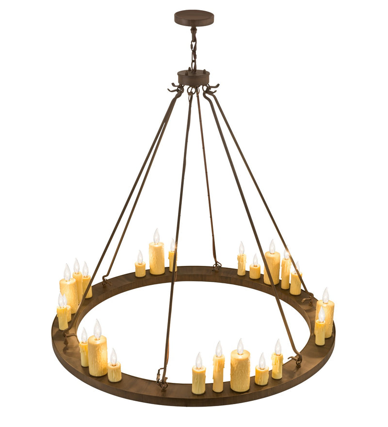 Meyda Tiffany 165065 24 Light Chandelier, Classic Rust
