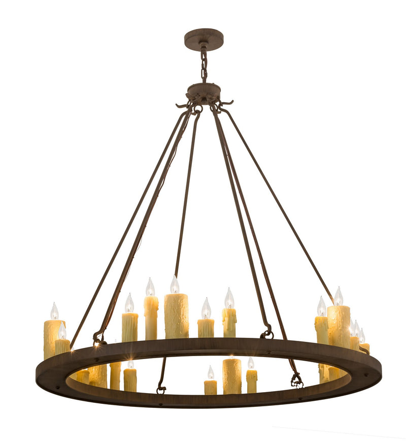 Meyda Tiffany 165065 24 Light Chandelier, Classic Rust