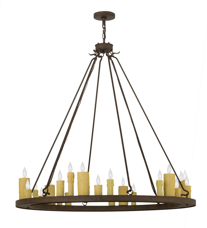 Meyda Tiffany 165065 24 Light Chandelier, Classic Rust