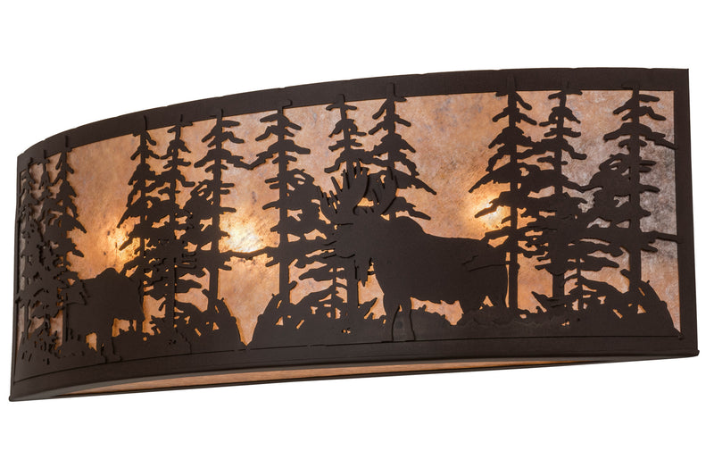 Meyda Tiffany 165993 Four Light Wall Sconce, Caf Noir