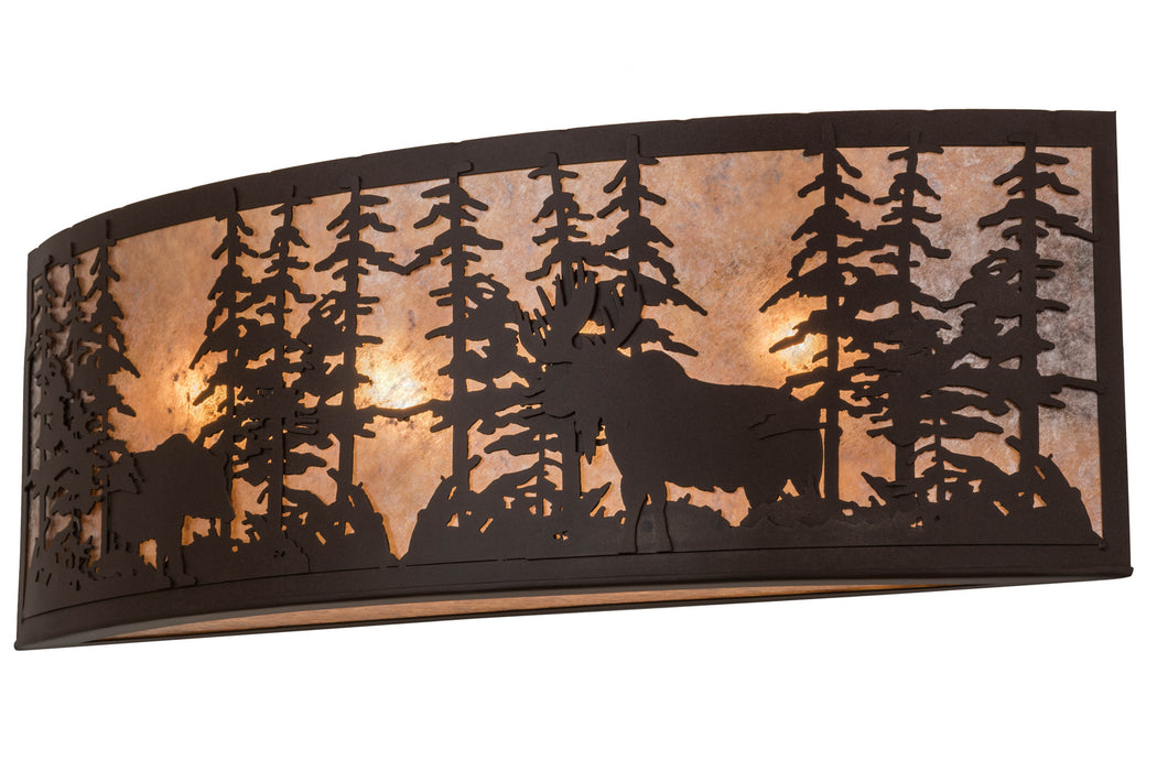 Meyda Tiffany 165993 Four Light Wall Sconce, Caf Noir