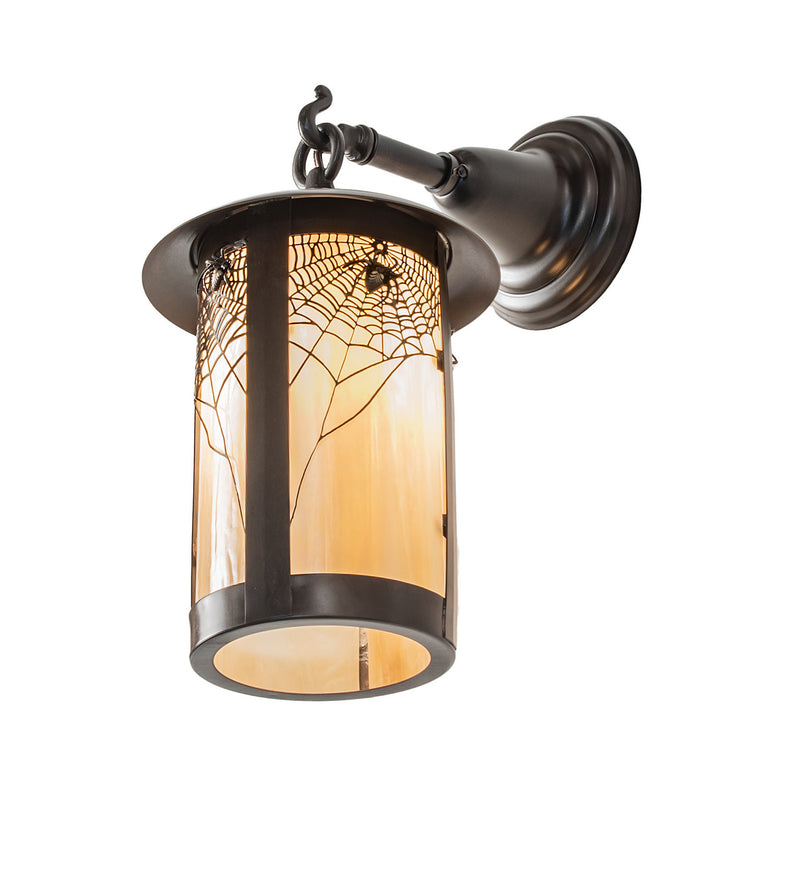 Meyda Tiffany 166026 One Light Wall Sconce, Craftsman Brown