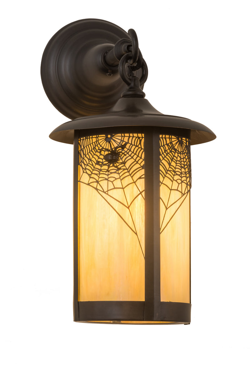 Meyda Tiffany 166026 One Light Wall Sconce, Craftsman Brown