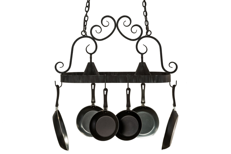 Meyda Tiffany 166119 Two Light Pot Rack, Antique Iron Gate