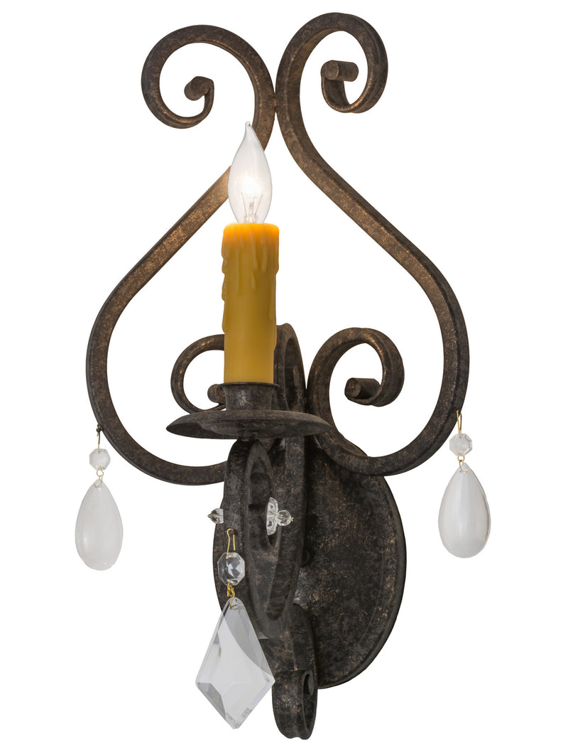 Meyda Tiffany 166136 One Light Wall Sconce, Golden Bronze