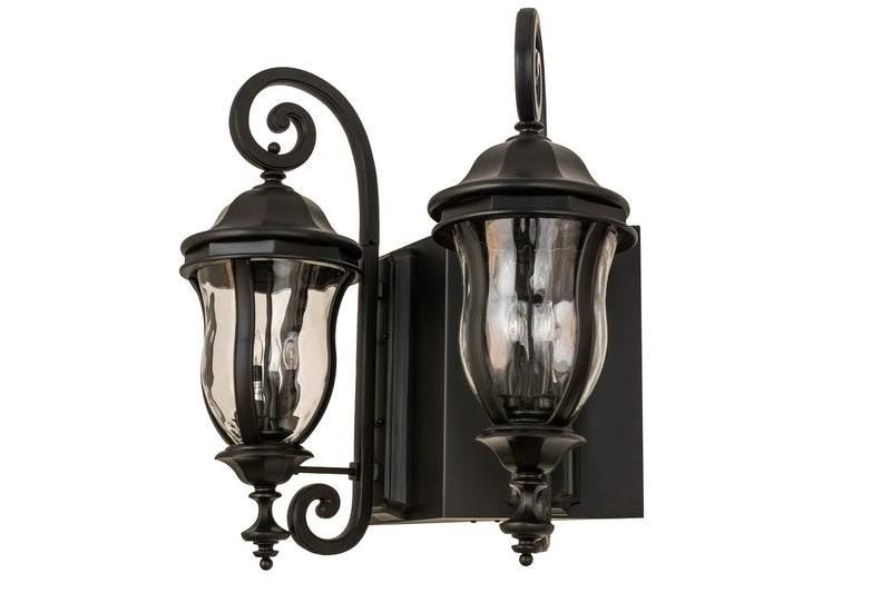 Meyda Tiffany 167292 Eight Light Wall Sconce, Black