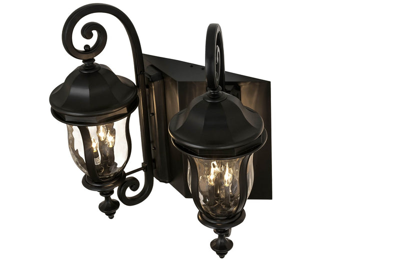 Meyda Tiffany 167292 Eight Light Wall Sconce, Black