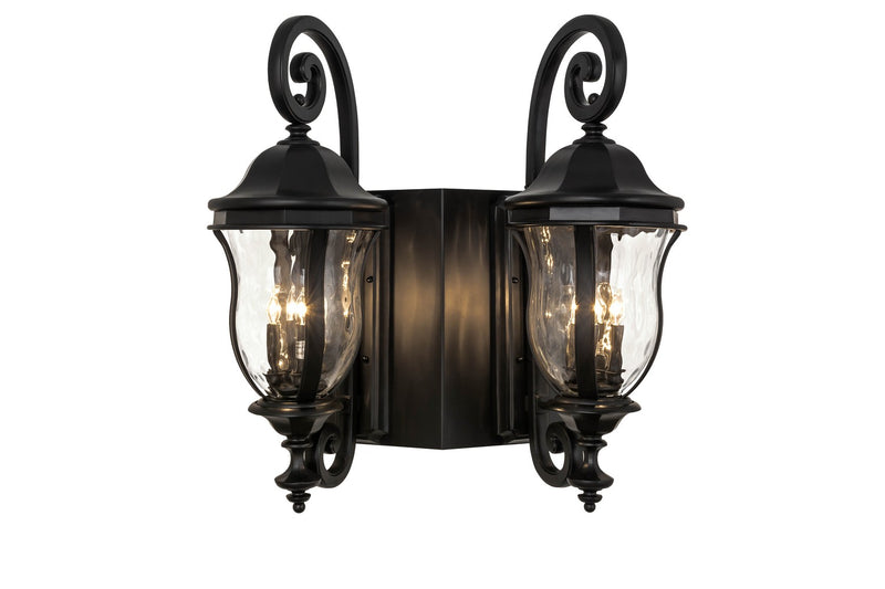 Meyda Tiffany 167292 Eight Light Wall Sconce, Black