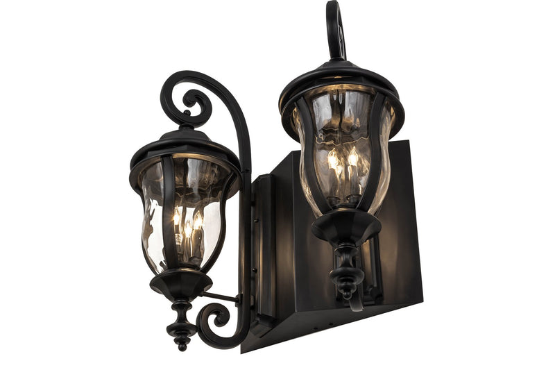 Meyda Tiffany 167292 Eight Light Wall Sconce, Black