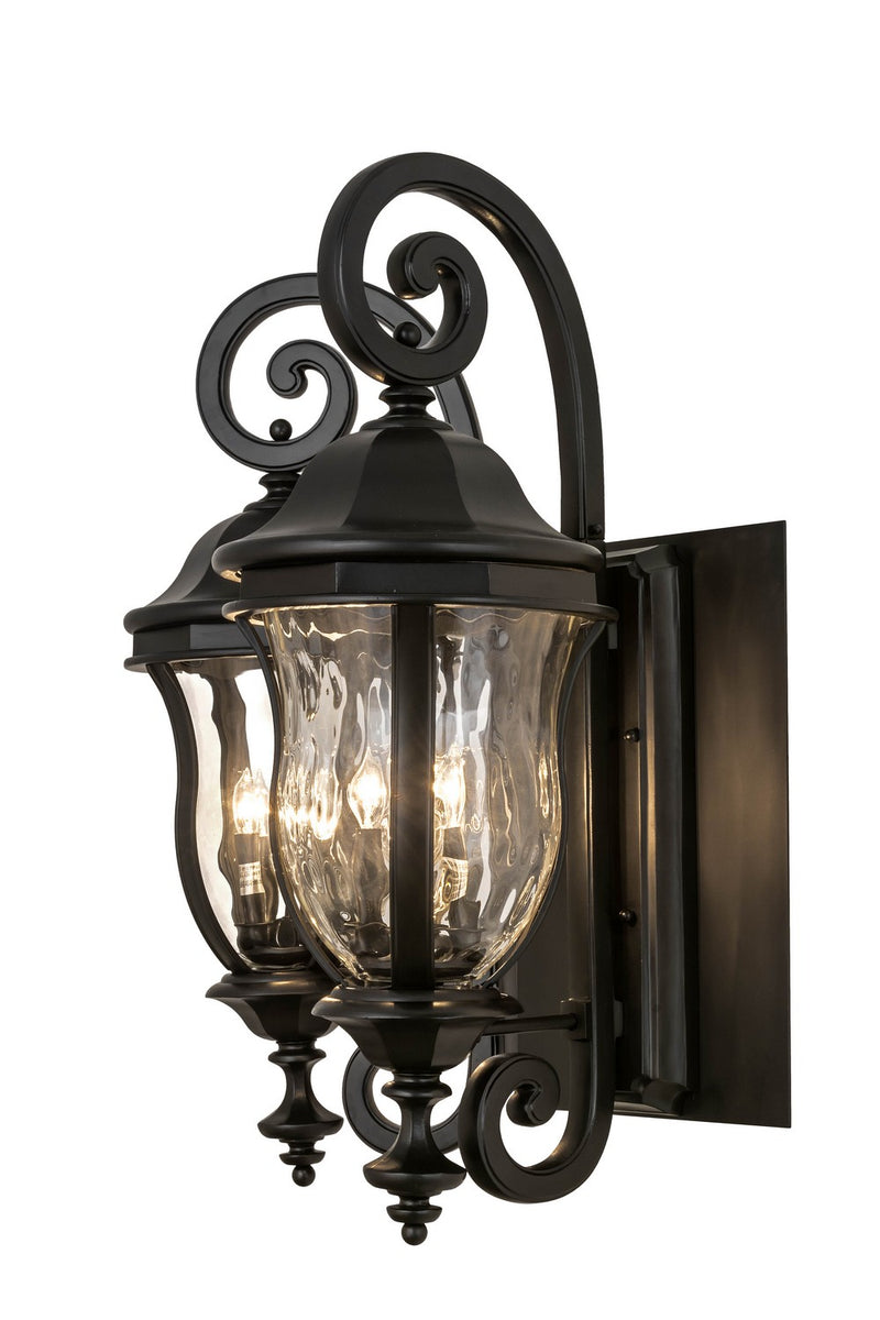Meyda Tiffany 167292 Eight Light Wall Sconce, Black