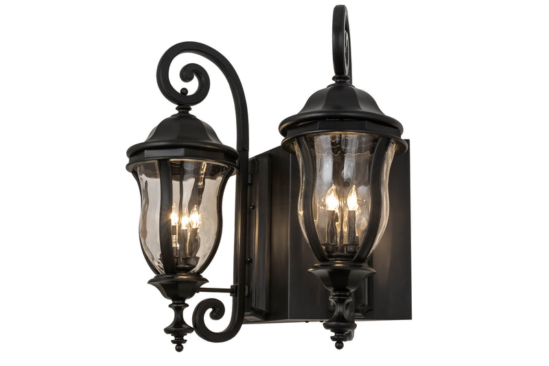 Meyda Tiffany 167292 Eight Light Wall Sconce, Black