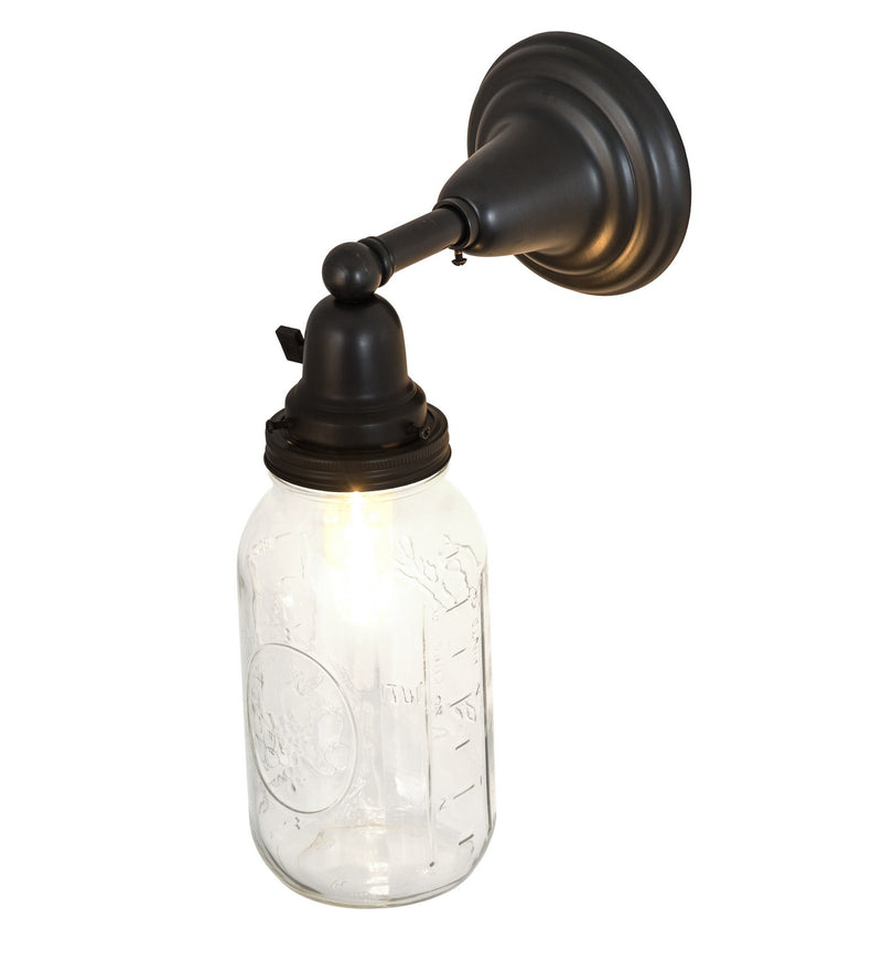 Meyda Tiffany 167353 One Light Wall Sconce, Craftsman Brown