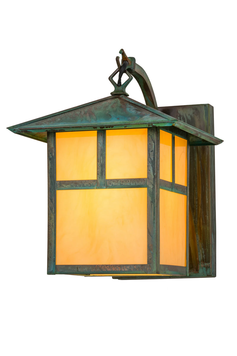 Meyda Tiffany 167898 One Light Wall Sconce, Copper Verdigris