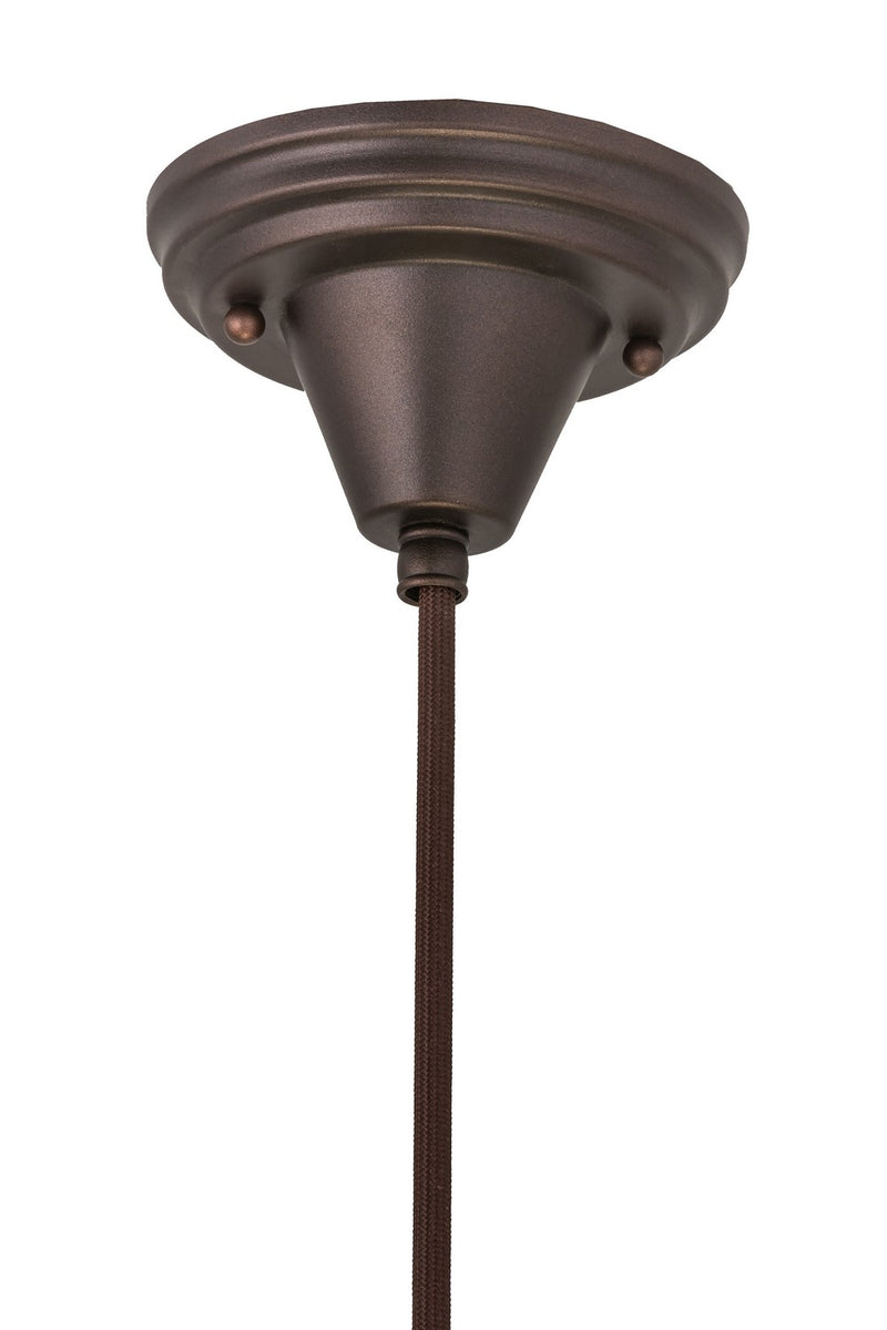 Meyda Tiffany 168595 One Light Pendant, Mahogany Bronze