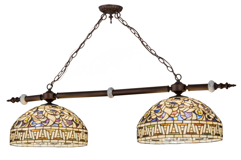 Meyda Tiffany 168689 Six Light Island Pendant, Mahogany Bronze