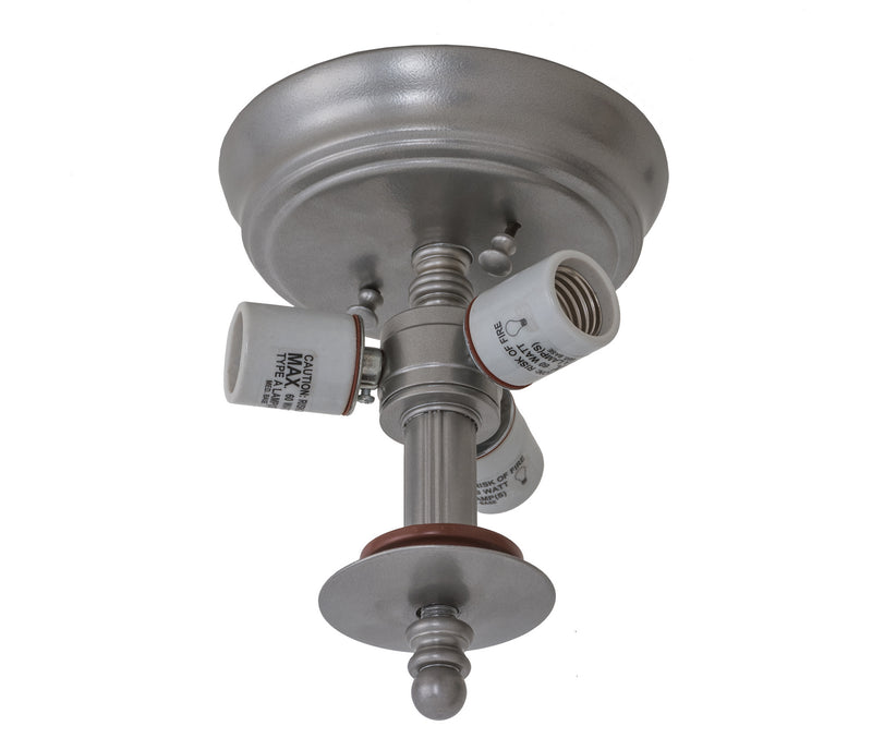 Meyda Tiffany 168857 Three Light Flushmount Hardware, Nickel