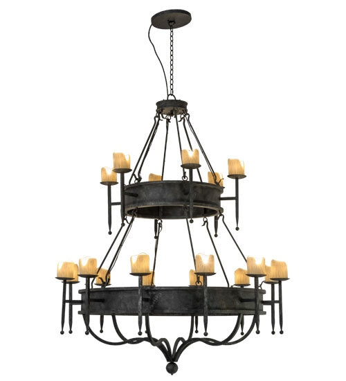 Meyda Tiffany 172299 18 Light Chandelier, Smoke