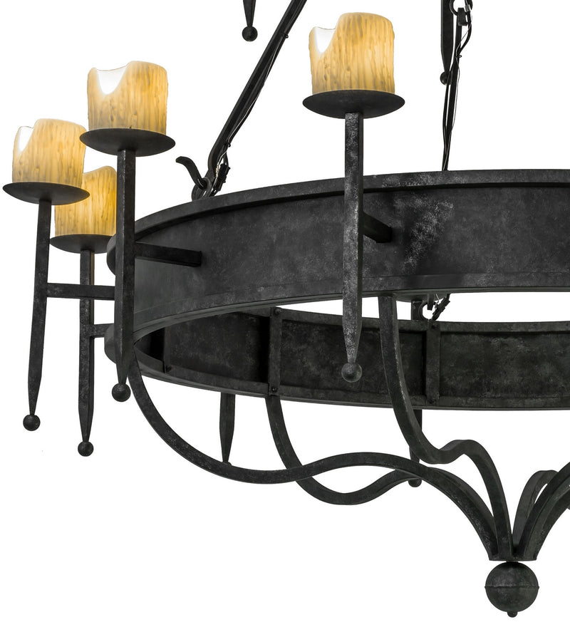 Meyda Tiffany 172299 18 Light Chandelier, Smoke