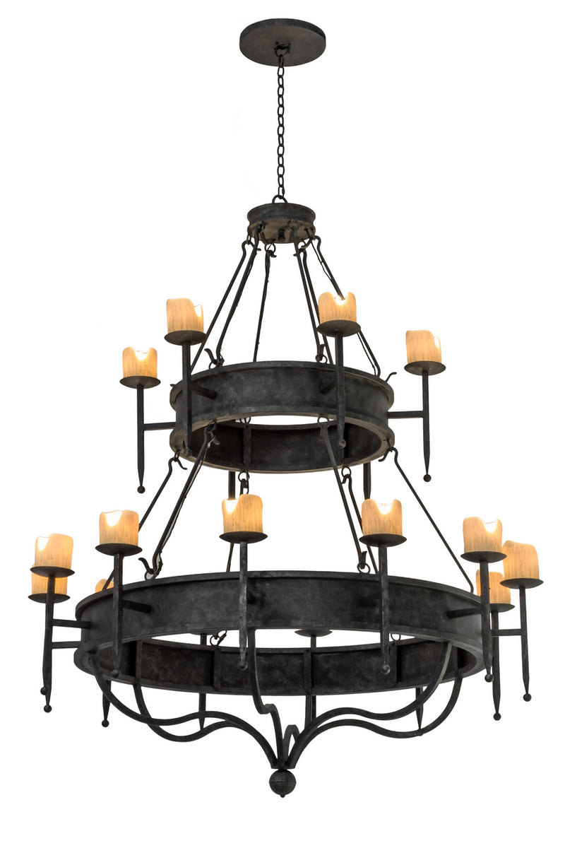 Meyda Tiffany 172299 18 Light Chandelier, Smoke