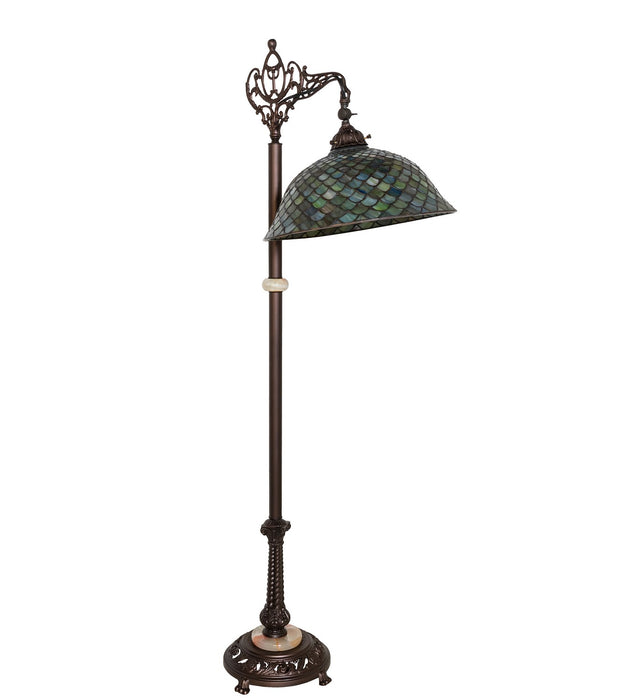 Meyda Tiffany 65838 One Light Floor Lamp, Antique Copper