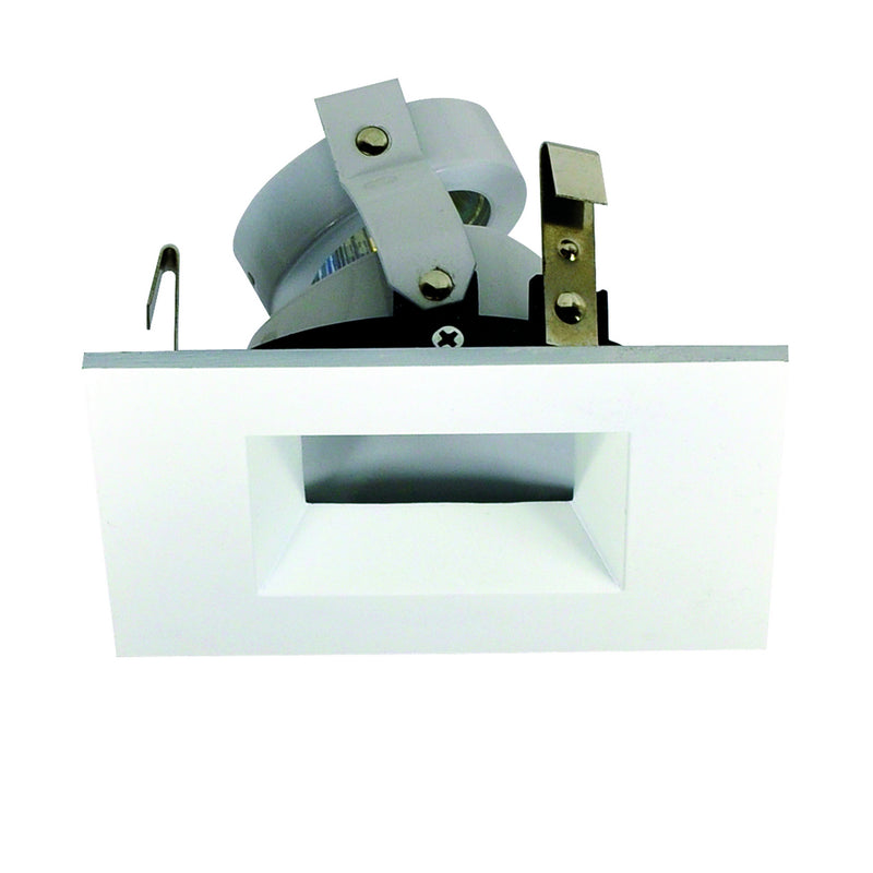 Nora Lighting NL-4857WW 4"Sqtrm Regress,Adj,Ref, White