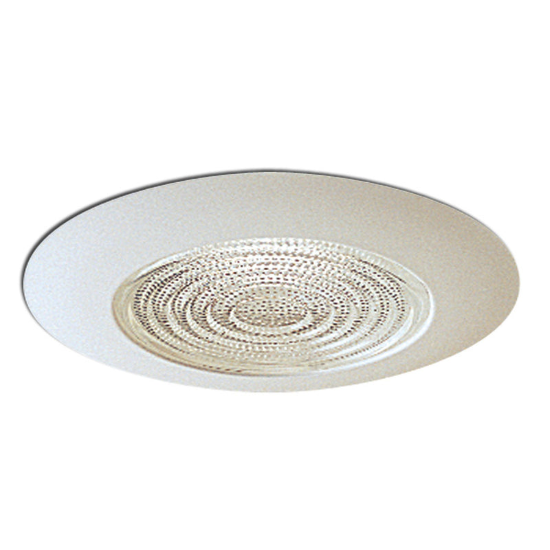 Nora Lighting NT-23 6" Fresnel Shower Lens W/ Metal Trim, White