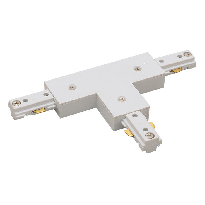 Nora Lighting NT-314W/L T Connector, Left, 1 Circuit Track, White