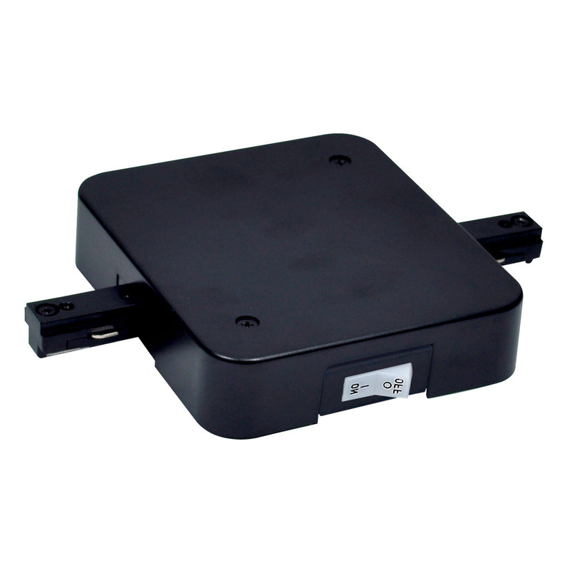 Nora Lighting NT-358B/5A In-Line Feed W/ Circuit Limiter, 5 Amps, 1 Circuit Track, Black