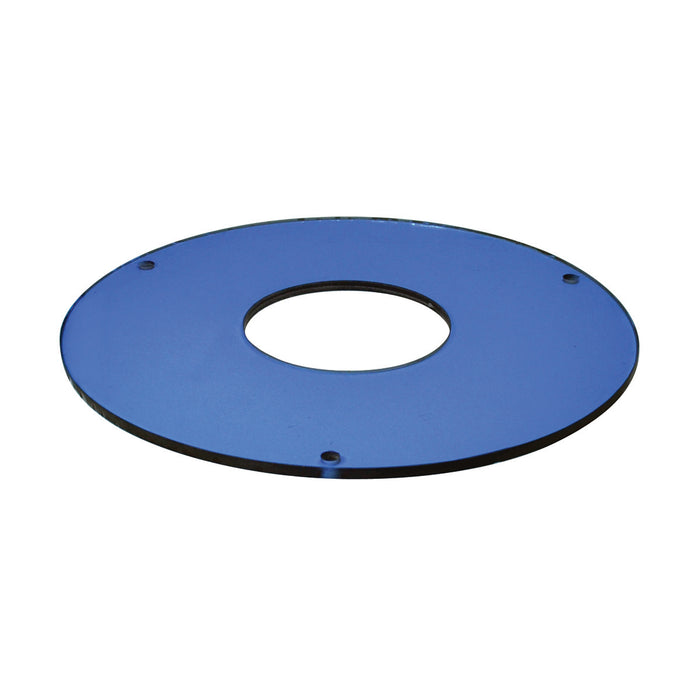 Nora Lighting NTG-8B/80 8"Glass,Blue With 80Mm C, Blue